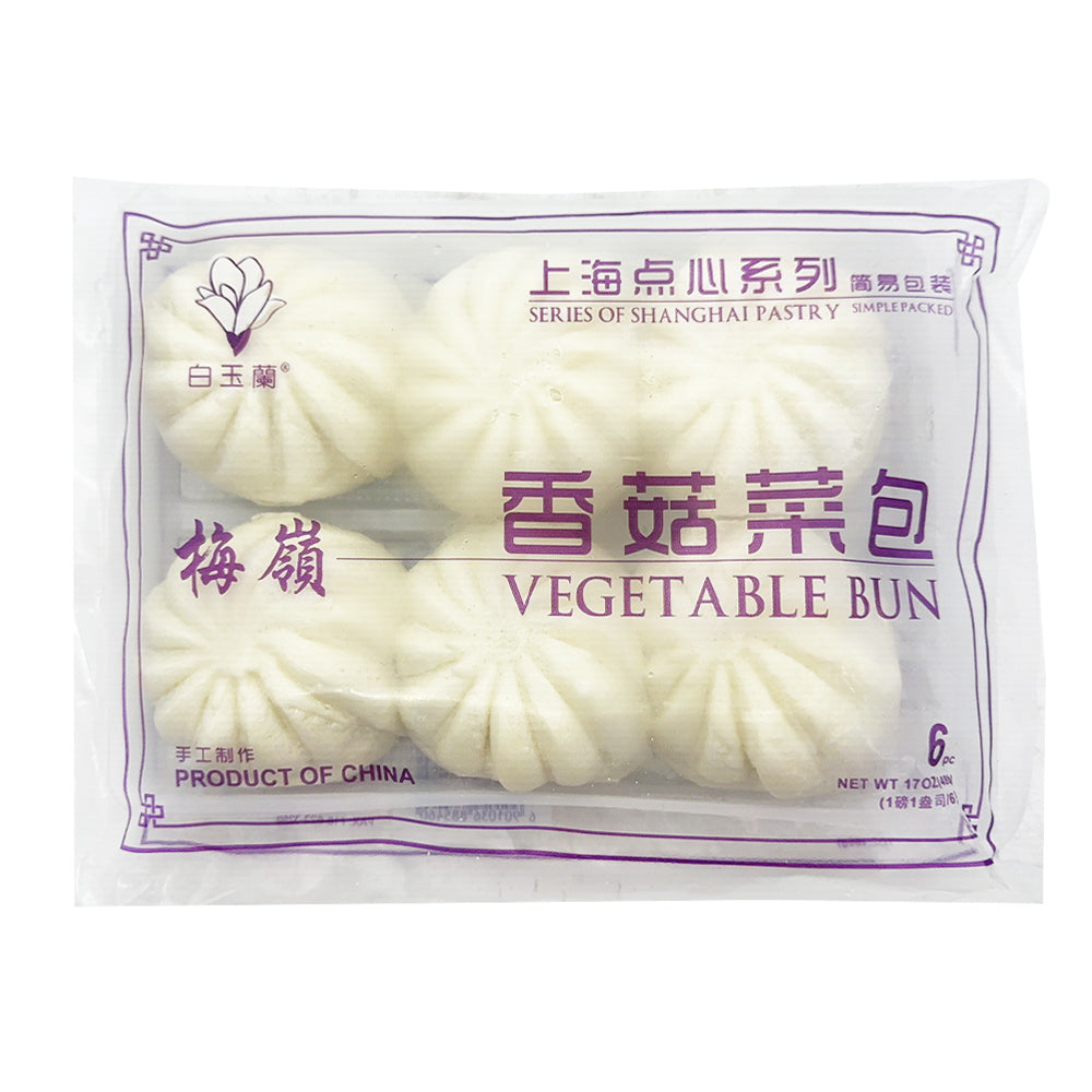 Baiyulan Frozen Mushroom Vegetable Buns - 480g-1