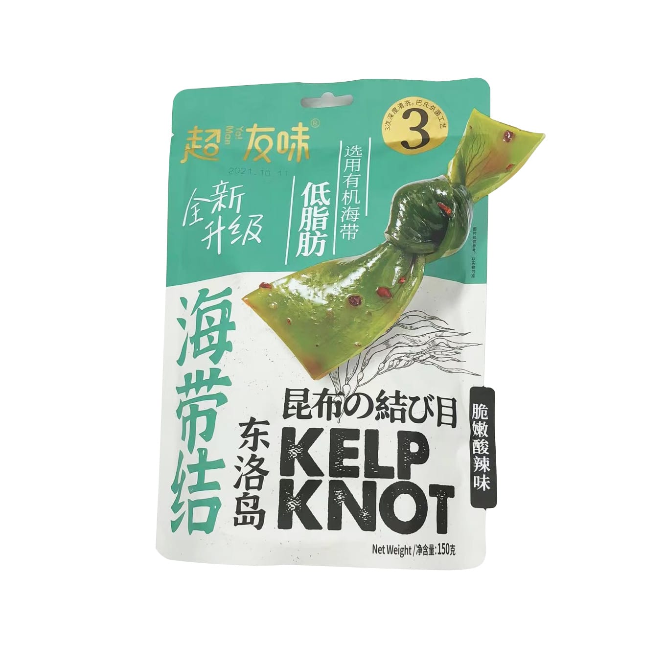 Chaoyouwei-Kelp-Knot---Spicy-and-Sour-Flavor,-150g-1