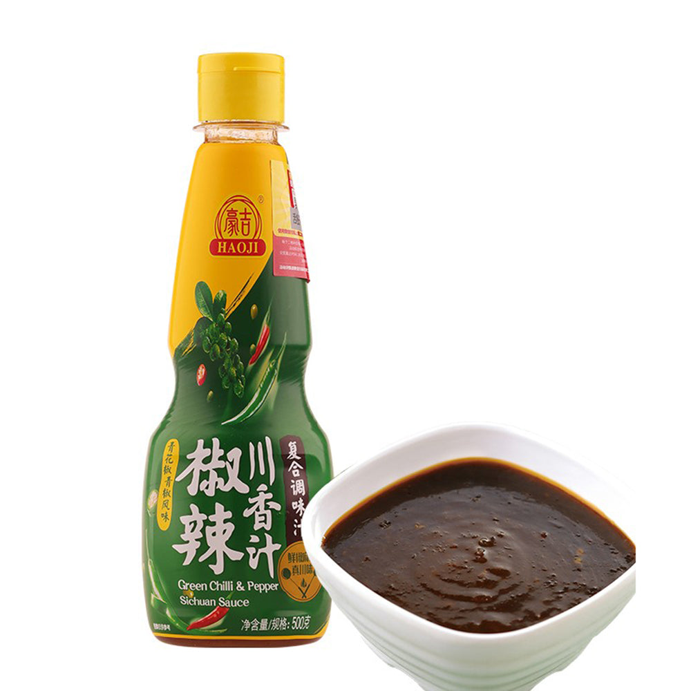 Haoji-Green-Chili-&-Pepper-Sichuan-Sauce---500g-1