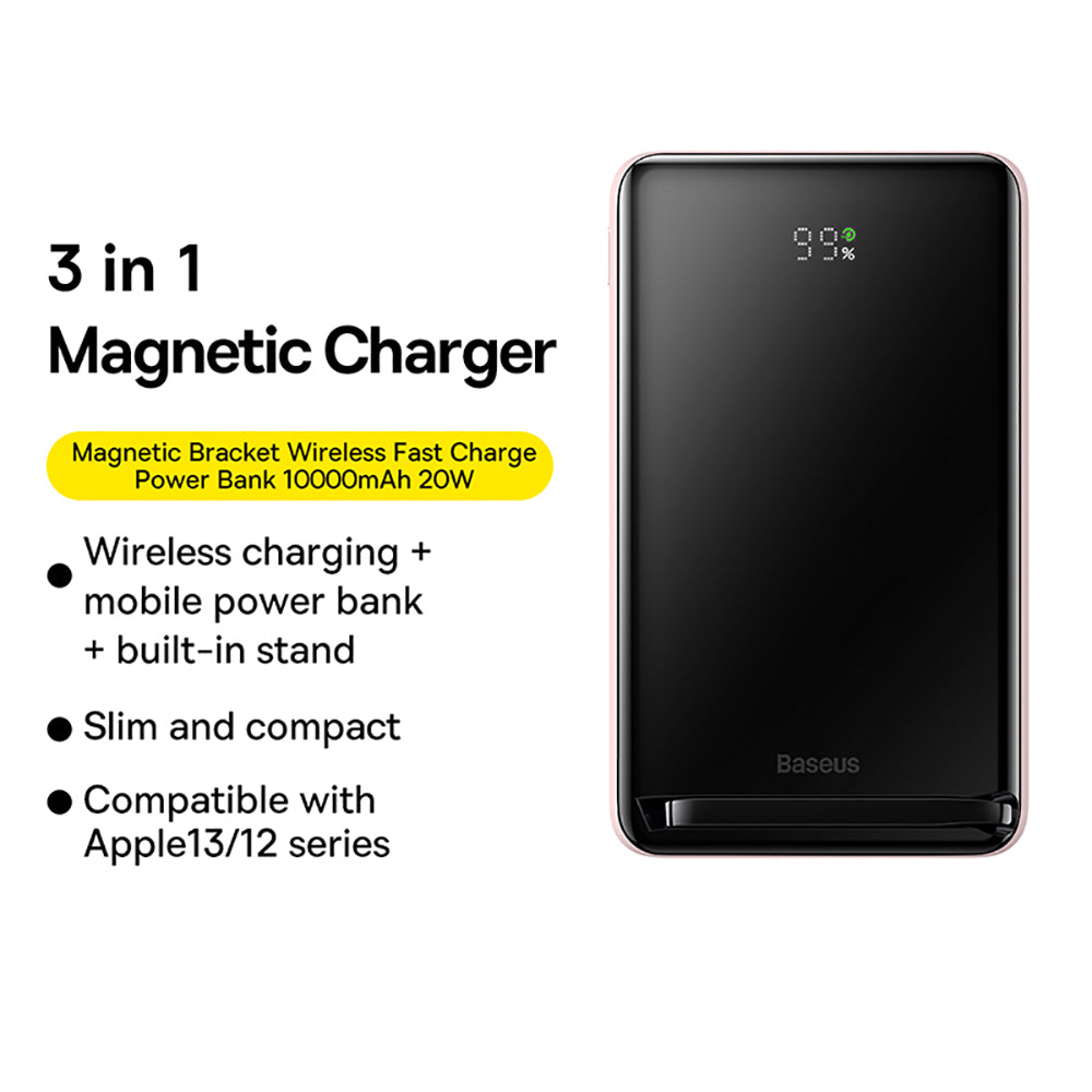 Baseus-Magnetic-Bracket-Wireless-Fast-Charge-Power-Bank-10000mAh-20W---Pink-1