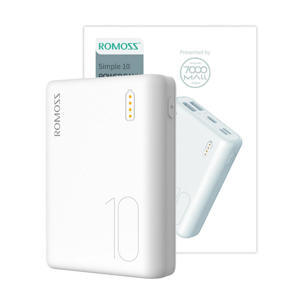 Romoss-Simple10-10000mAh-Power-Bank---White-1