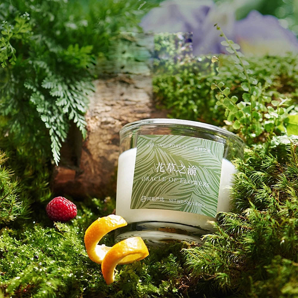 Lifease Healing Forest Scented Candle - Oracle of Flowers, 50g