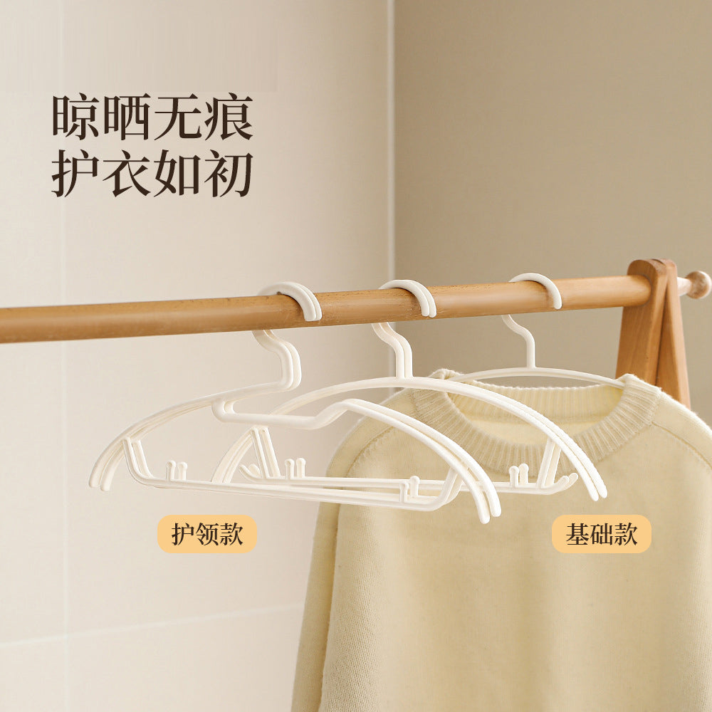 FaSoLa-No-Trace-Hangers-with-Collar-Protection---White,-Set-of-5-1