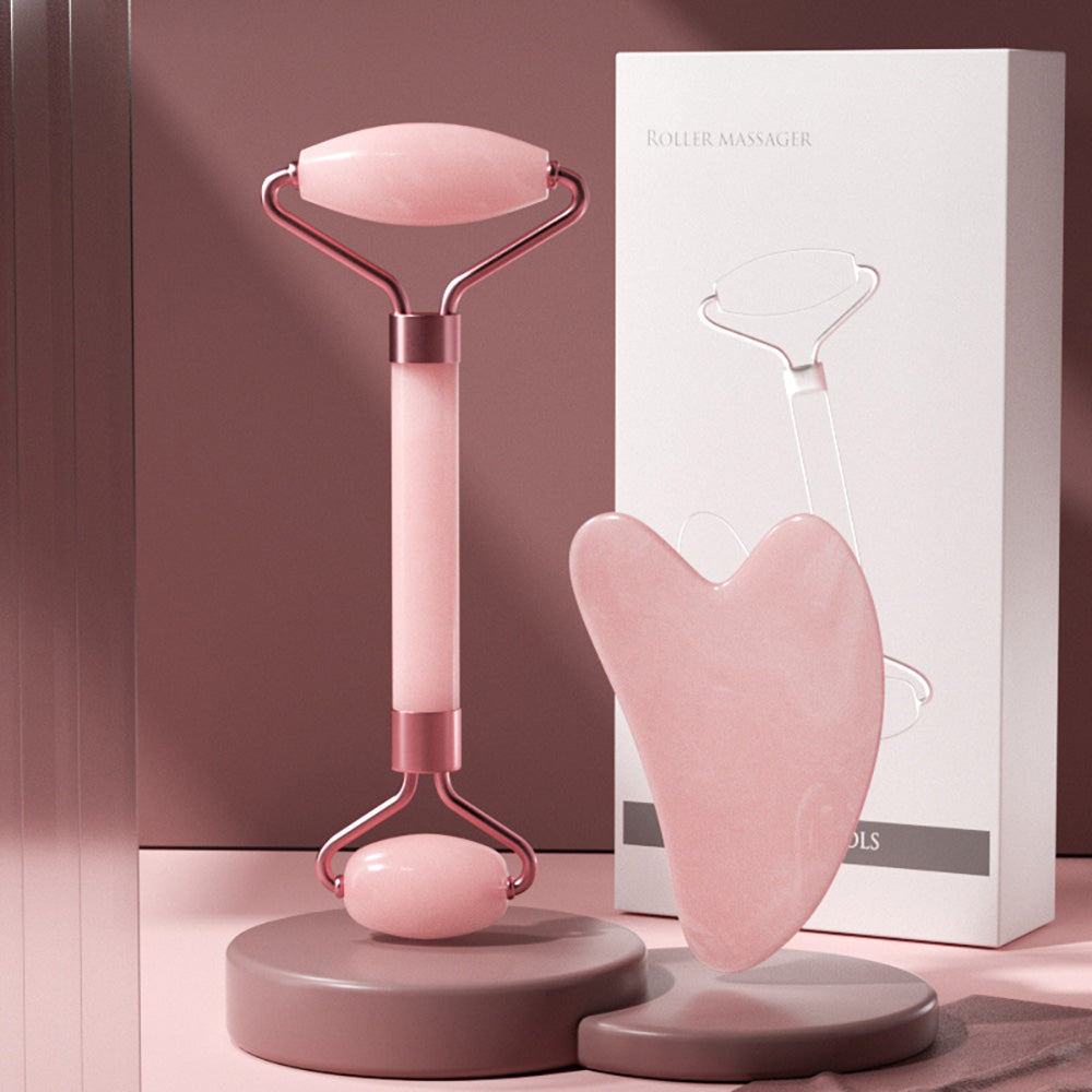 Ulife-Facial-Roller-and-Gua-Sha-Set---Pink-1