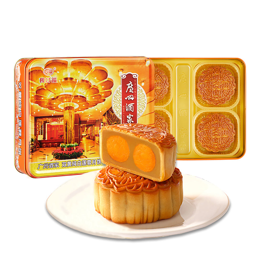 Likoufu-Double-Yolk-Pure-White-Lotus-Paste-Cantonese-Mooncakes-4pcs-720g-1