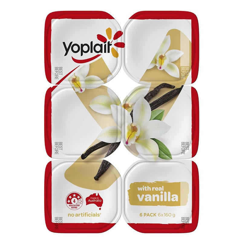 [Fresh]-Yoplait-Vanilla-Flavoured-Yogurt-160g*6-Cups-1