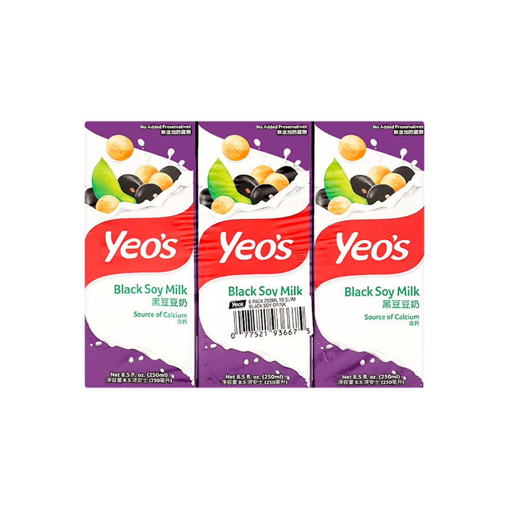 Yeo's Black Soy Milk - 6 Pack, 250ml Each