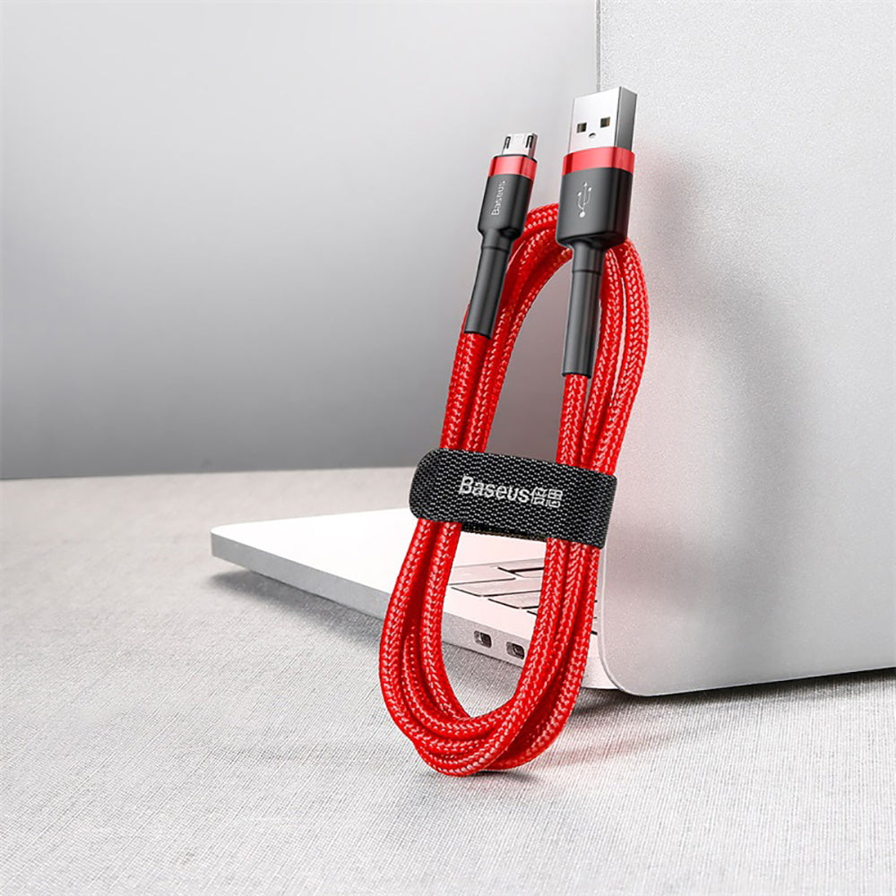 Baseus-Cafule-USB-to-Micro-USB-Cable-2.4A-1M---Red-1