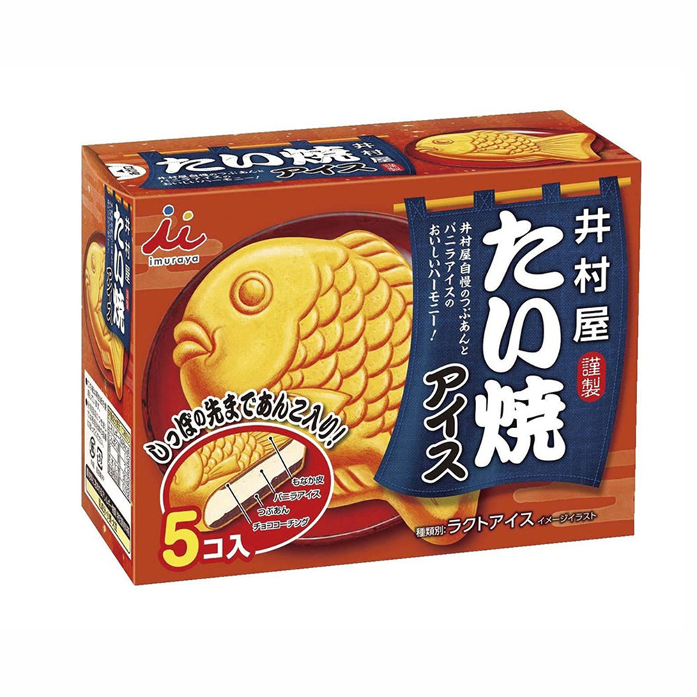 Imuraya-Taiyaki-Ice-Cream-with-Red-Bean-Filling---Box-of-5,-300ml-1