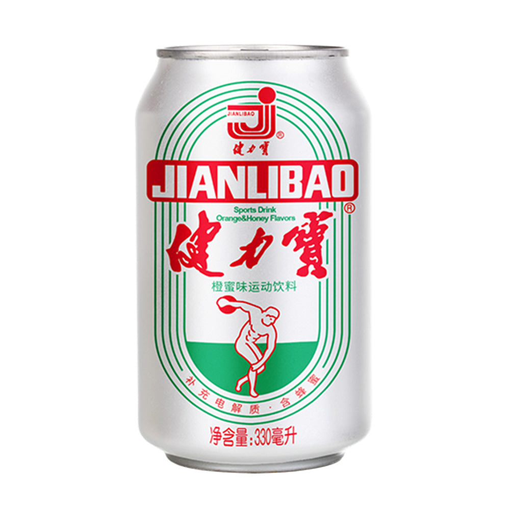 Jianlibao-Classic-Retro-Can,-Orange-Honey-Flavour-Sports-Drink,-330ml-1