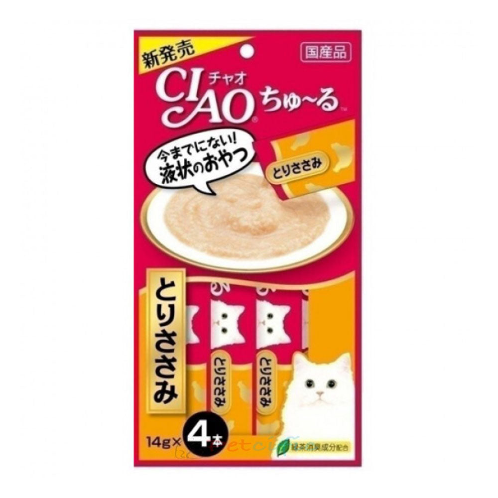 CIAO-Churu-Chicken-Breast-Cat-Treats---4-Sticks,-56g-1