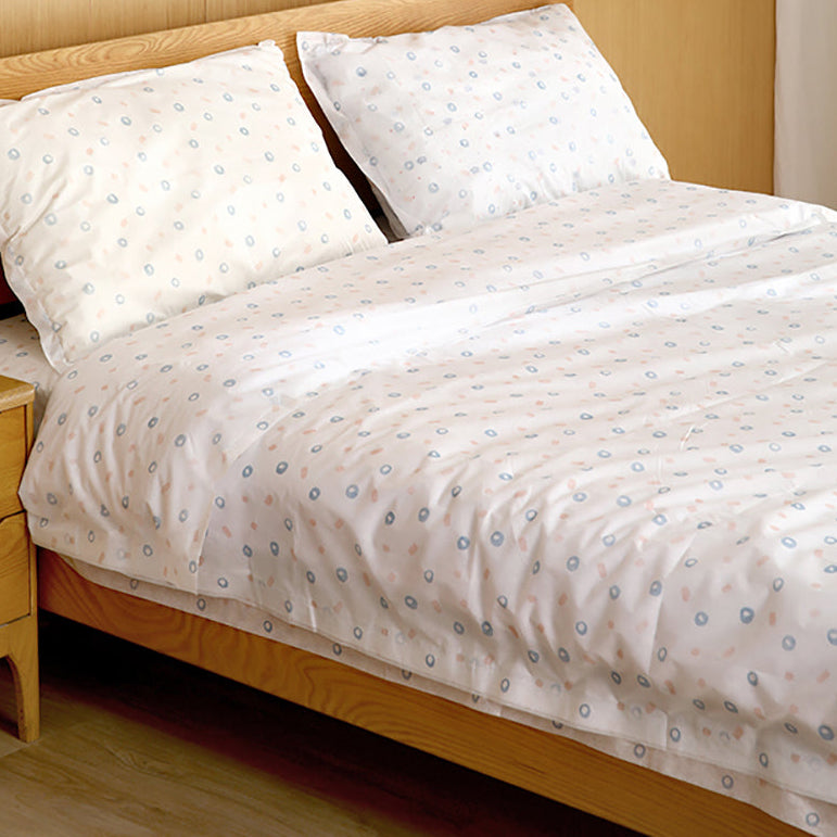 FaSoLa Disposable Printed Single Bed Sheet - White