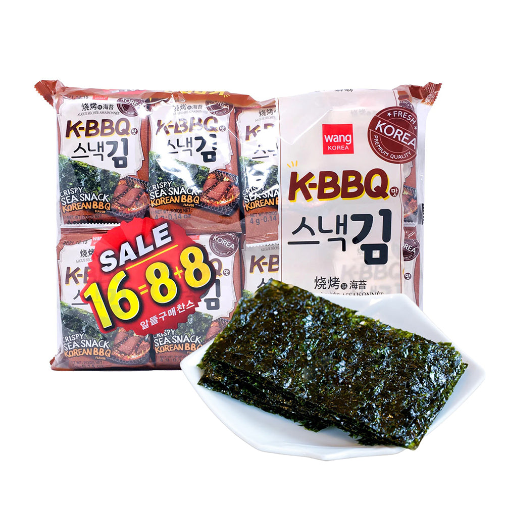 Wang-K-BBQ-Seaweed-Snack---Korean-BBQ-Flavor,-16-Packs-of-4g-1