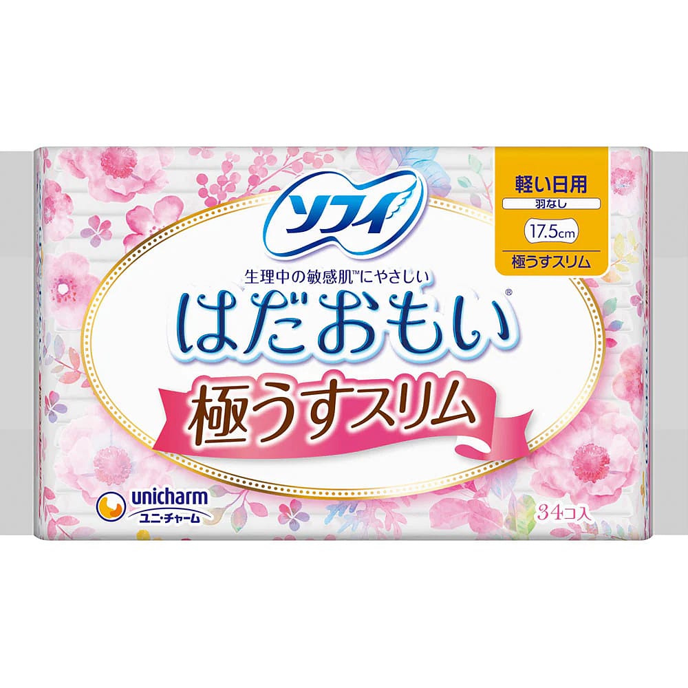 Unicharm-Sofy-Daily-Use-Winged-Sanitary-Pads,-17.5cm,-Pack-of-34-1