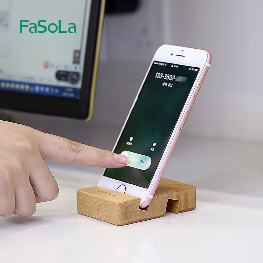 FaSoLa-Dual-Slot-Beech-Wood-Phone-Stand---Natural-Wood-Color,-8*6*2cm-1