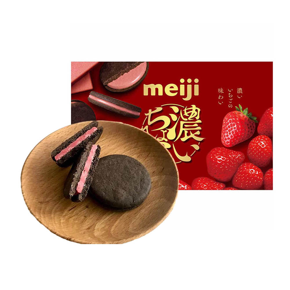 Meiji-Rich-Strawberry-Chocolate-Sandwich-Cookies---6-Pieces,-127g-1