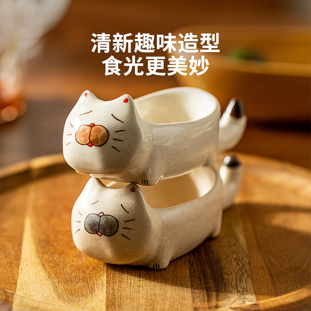 Modern-Housewife-Cute-Cat-Dipping-Dish---Short-Leg-Cat-Design-1