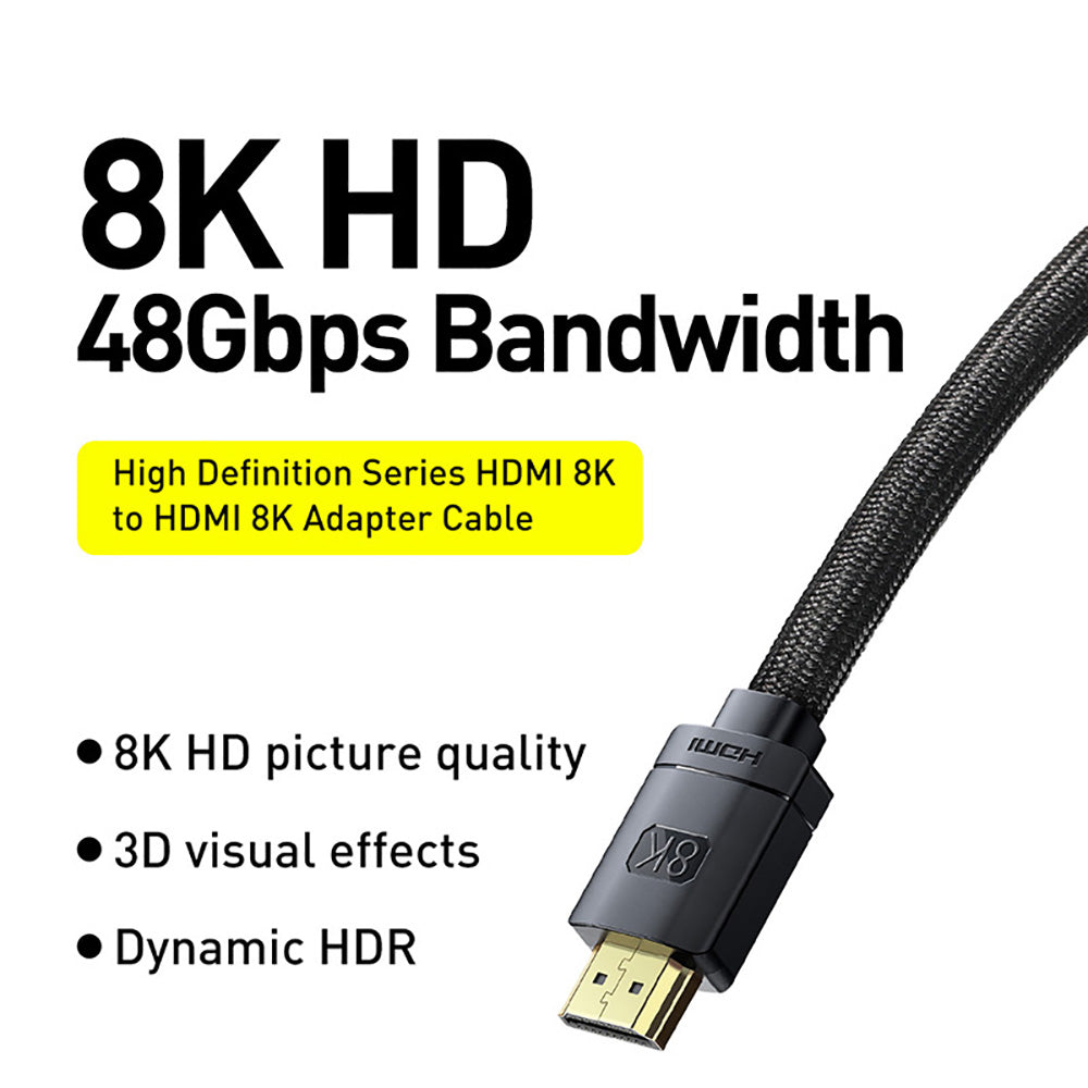 Baseus-High-Definition-Series-HDMI-8K-to-HDMI-8K-Adapter-Cable---3m-Black-1