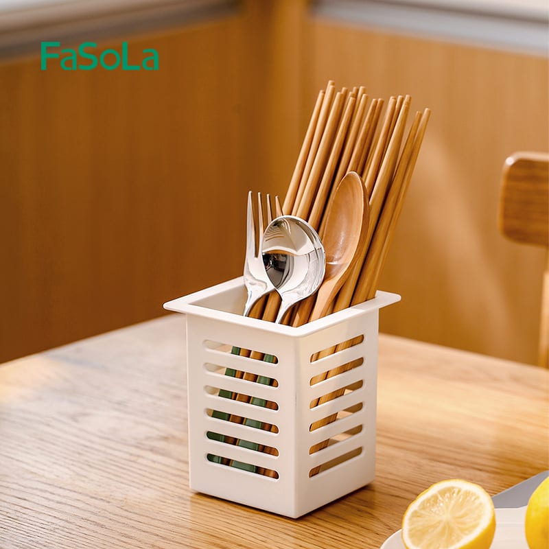 FaSoLa-Multi-Functional-No-Drill-Hollow-Drain-Chopsticks-Holder---White-1