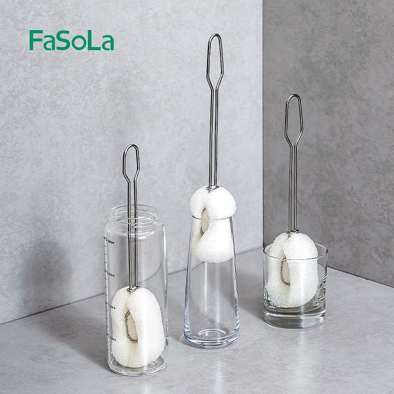 FaSoLa-Stainless-Steel-Long-Handle-Cup-Brush---White,-34.5*5.5cm-1