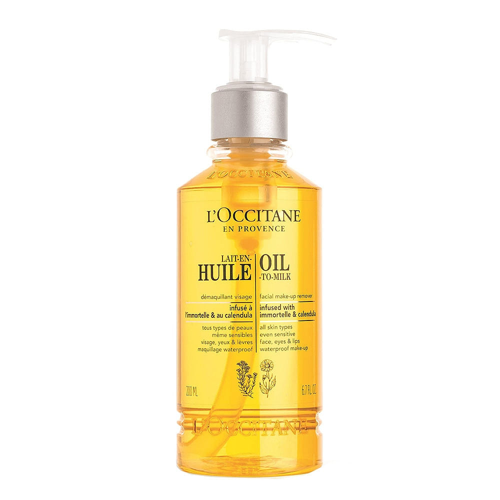 L'Occitane-Immortelle-&-Calendula-Cleansing-Oil---200ml-1