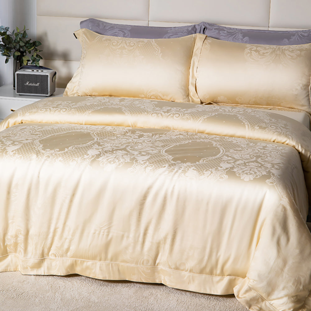 Heartin-Navilite-Bedding-Set---Champagne-Gold,-King-Size,-Includes-2-Pillows-1