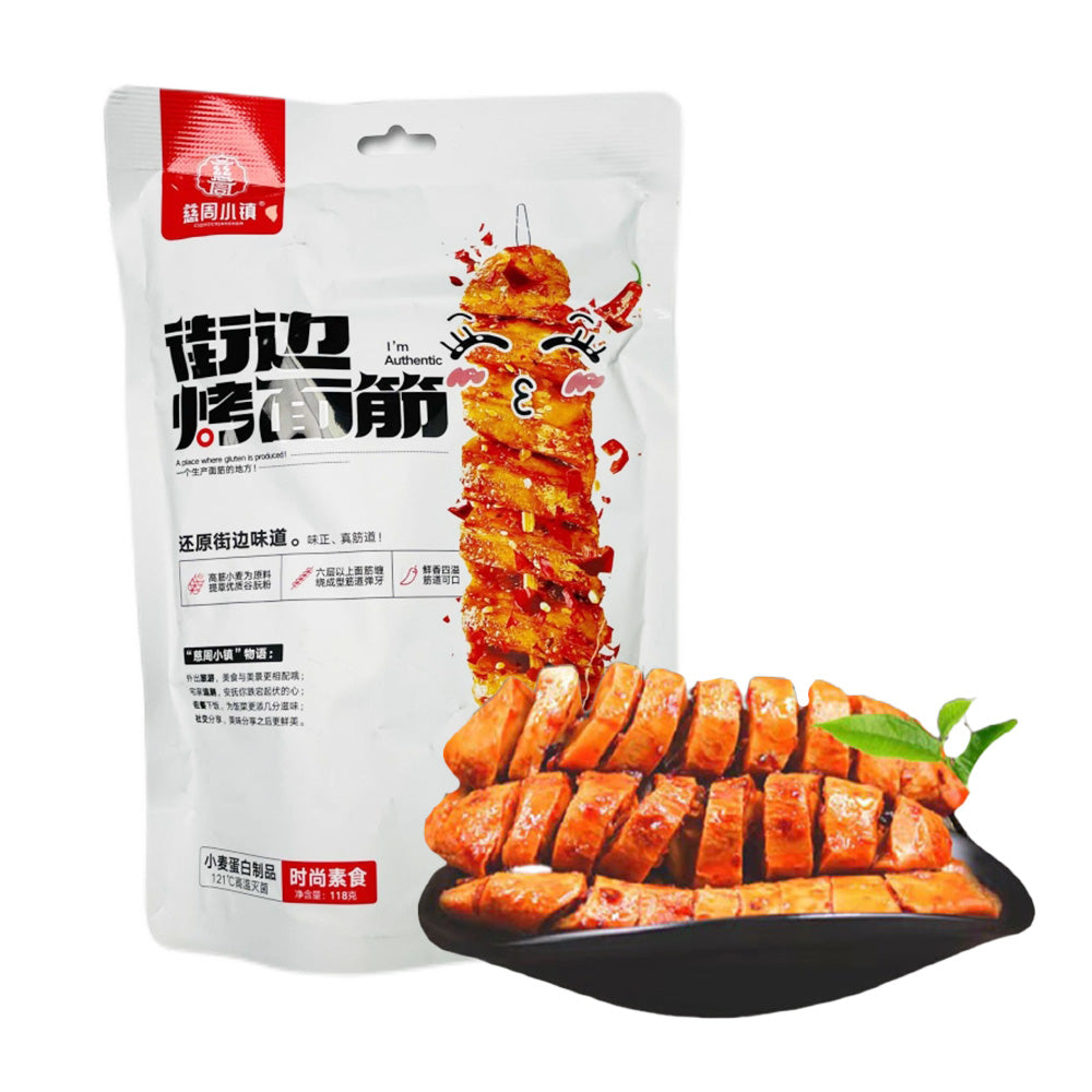 Cizhou-Town-Street-Grilled-Gluten---Spicy-Flavor,-118g-1