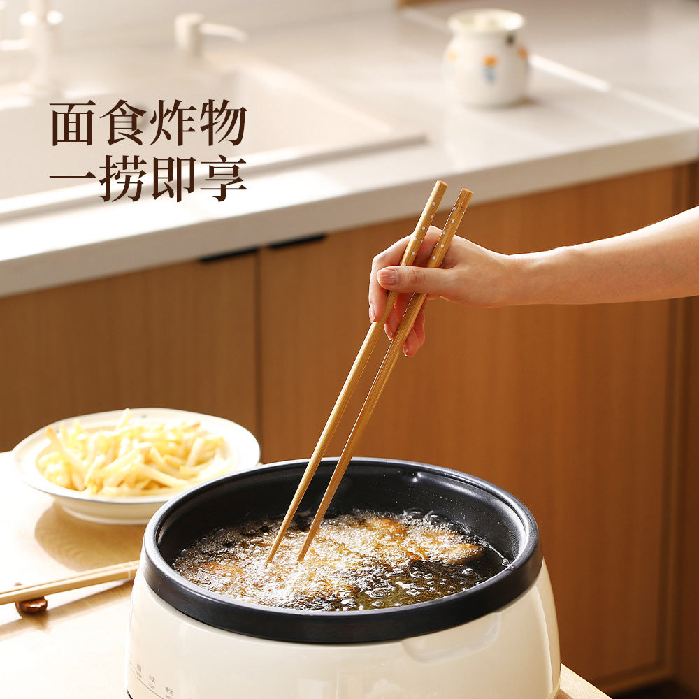 FaSoLa-Extra-Long-Bamboo-Frying-Chopsticks---Dotted-Design-1