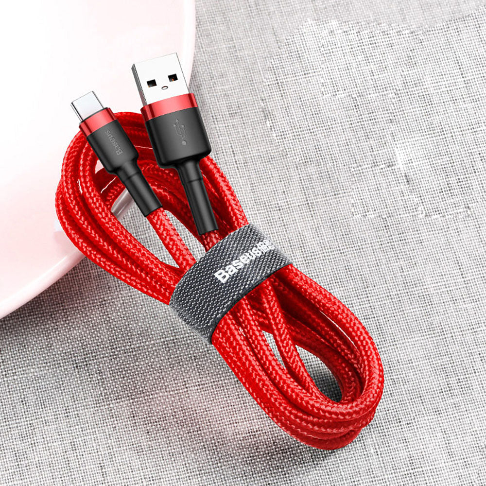 Baseus Cafule USB to Type-C Data Cable 2A - Red, 3m