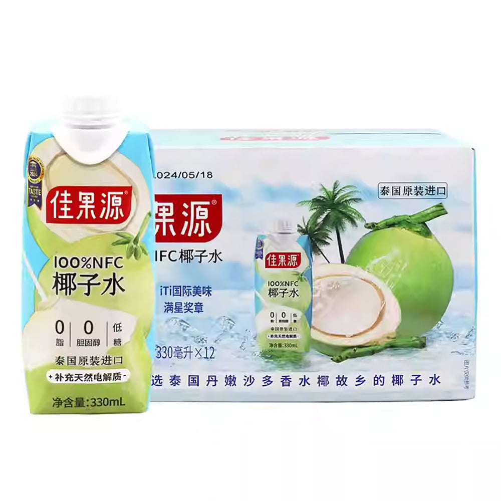 Jia-Guo-Yuan-100%-NFC-Coconut-Water---330ml-x-12-Bottles-1