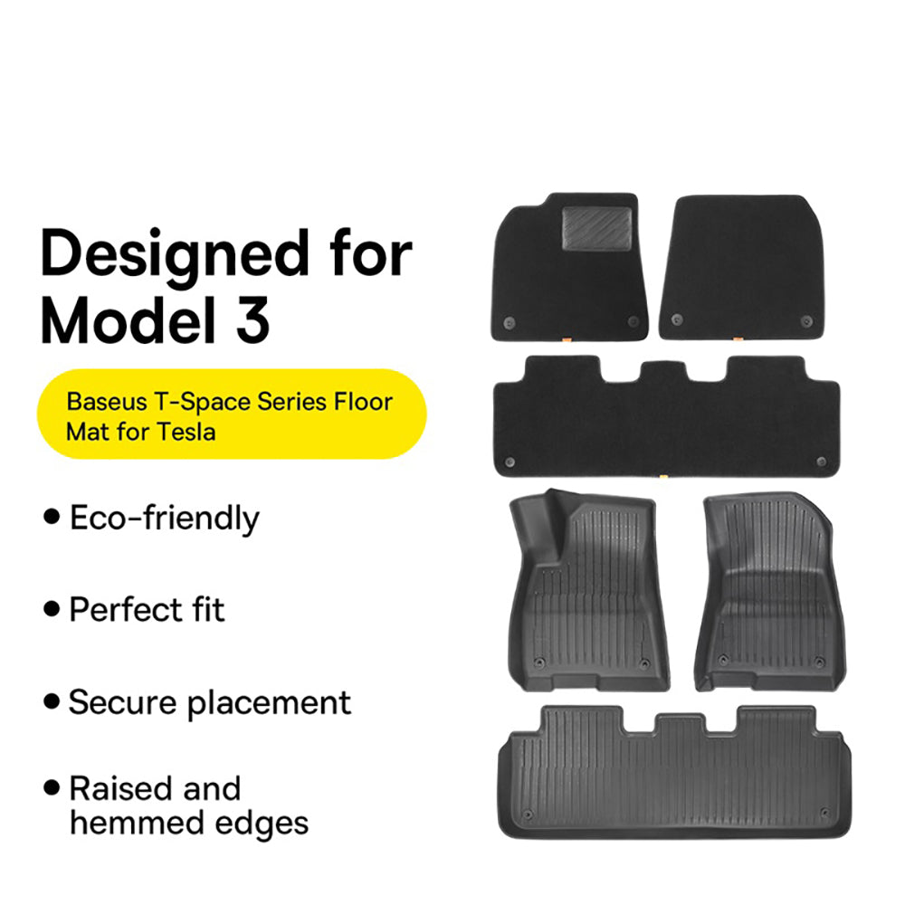 Baseus-T-Space-Series-Car-Floor-Mats-for-Tesla-Model-3---6-Piece-Set,-Plush-Surface,-Starry-Black-1