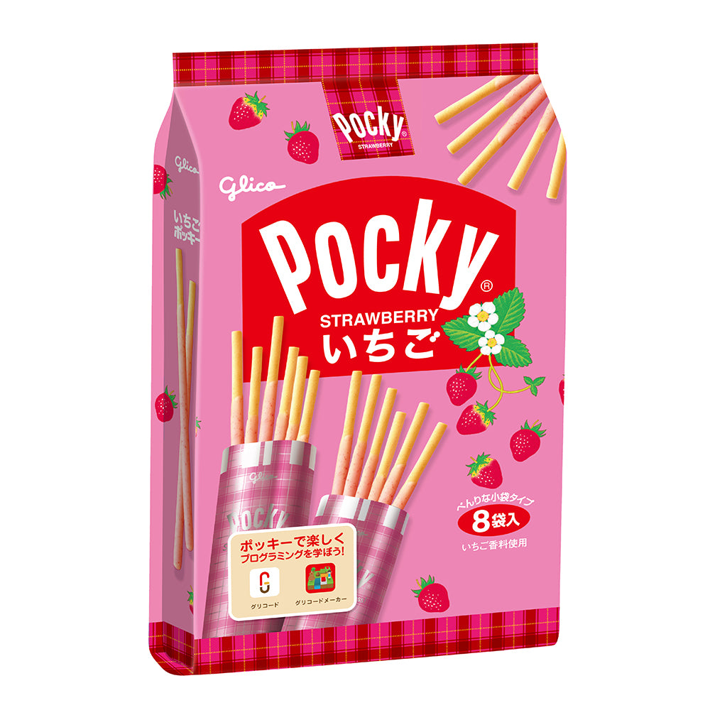 Glico-Pocky-Strawberry-Flavoured-Sticks,-8-Mini-Packs,-133g-1