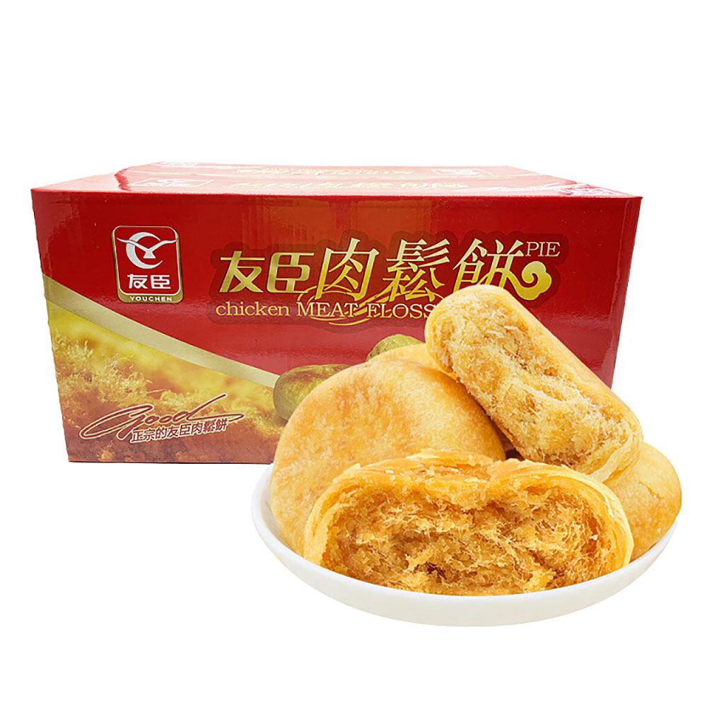 Youchen-Scallion-Flavored-Chicken-Meat-Floss-Pie---Box-of-2.5kg-1