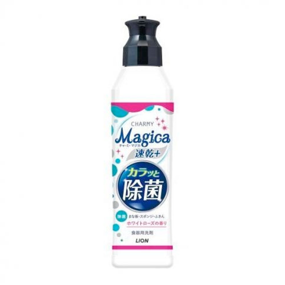 Lion-Charmy-Magica-Antibacterial-Quick-Drying-Dishwashing-Liquid---White-Rose-Scent,-220ml-1