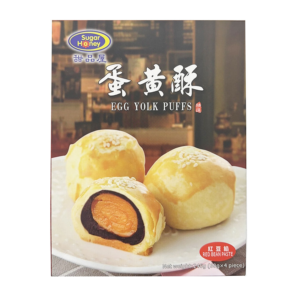 Sugar-Honey-Egg-Yolk-Puffs-with-Red-Bean-Paste---240g-1