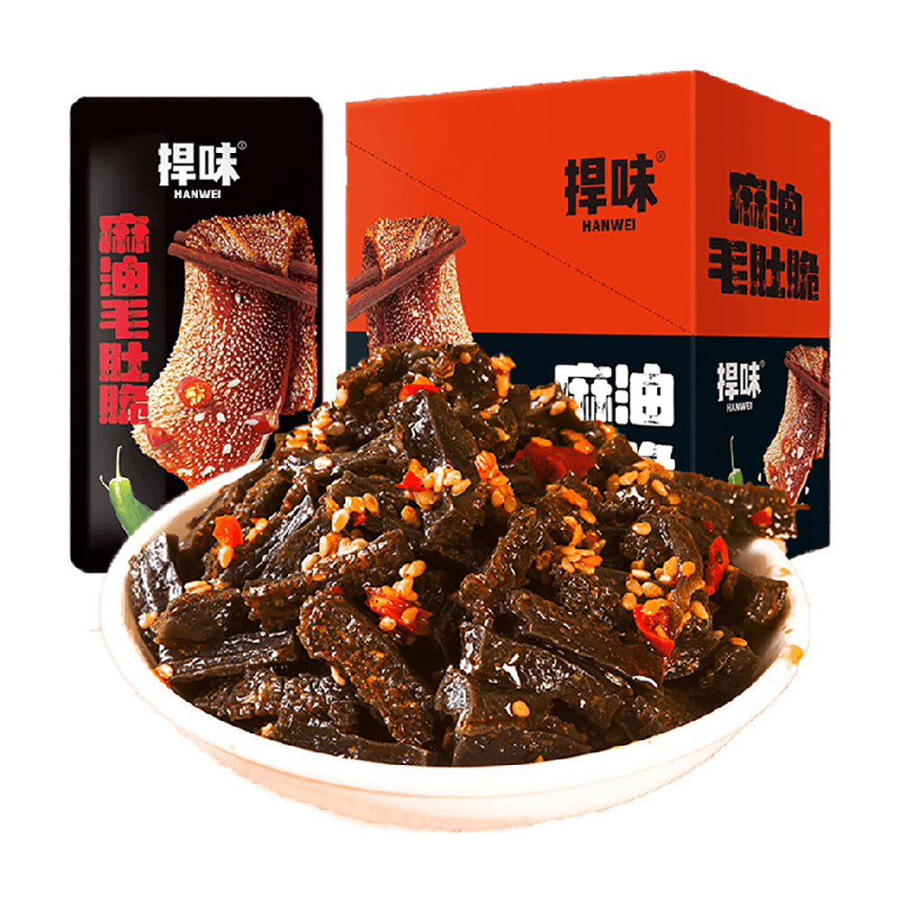 Hanwei-Spicy-Sesame-Oil-Beef-Tripe-Snacks---14g-x-20-Packs-1