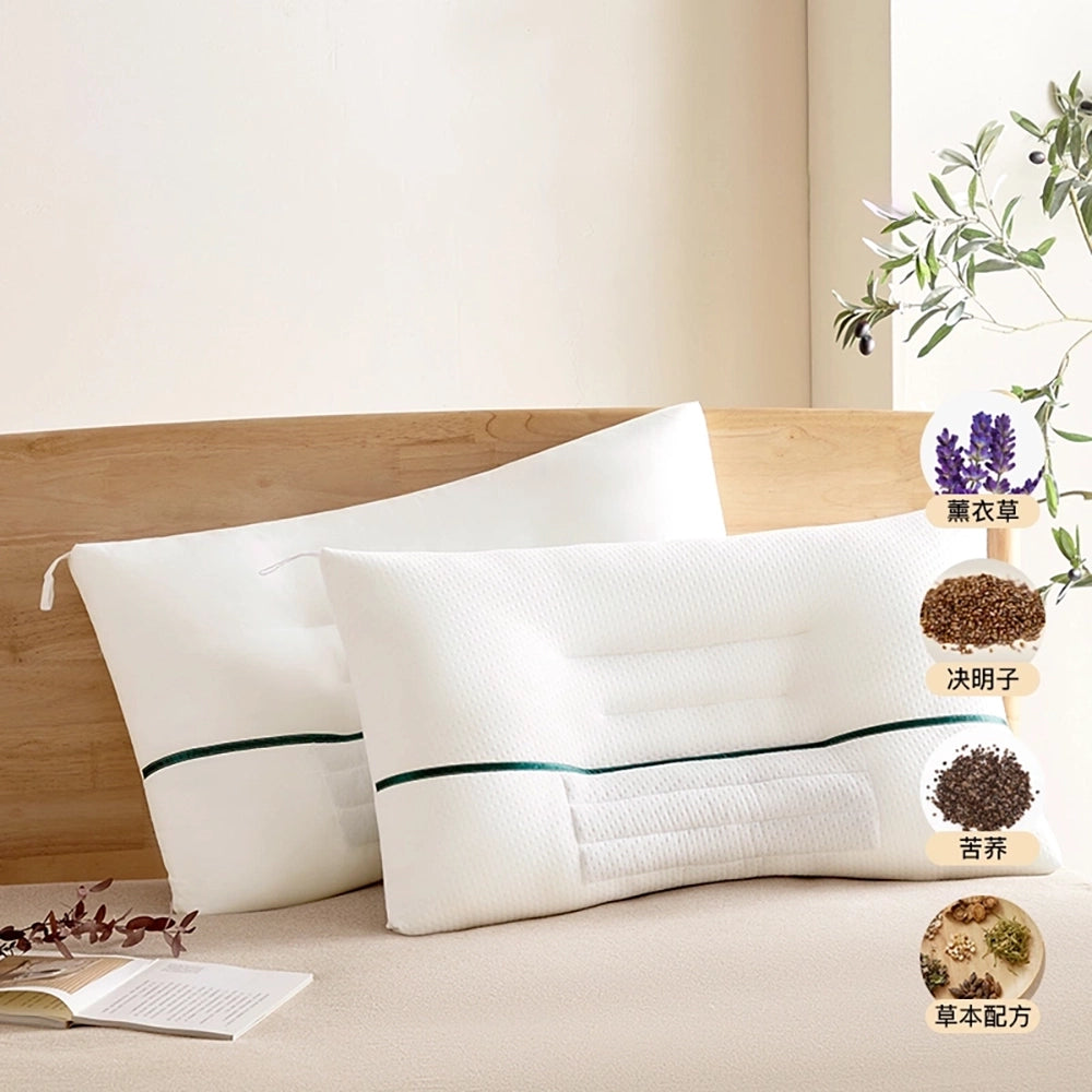 NetEase-Yanxuan-Cassia-Seed-and-Tartary-Buckwheat-Anti-Mite-Herbal-Pillow---Single,-45x70cm-1