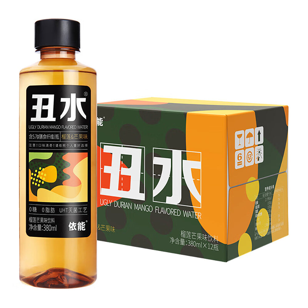 [Full-Case]-Yenly-Ugly-Water-Drink-Durian-Mango-Flavour-380ml*12-1