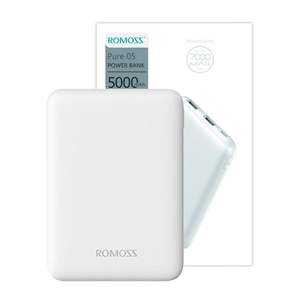 Romoss-Pure05-5000mAh-Power-Bank---White-1