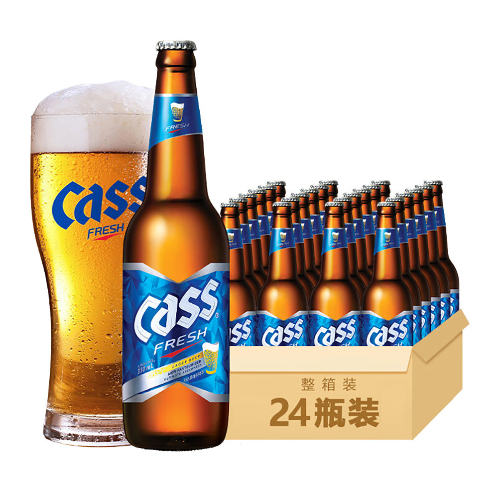 Cass Fresh Korean Beer - 330ml x 24 Bottles – Umall - Sydney's Largest ...