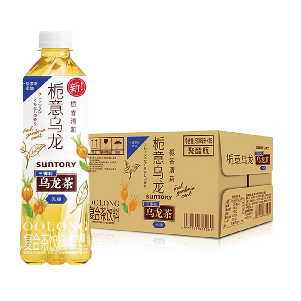 [Full-Case]-Suntory-Zhimei-Oolong-Tea,-Sugar-Free,-500ml-x-15-per-Case-1