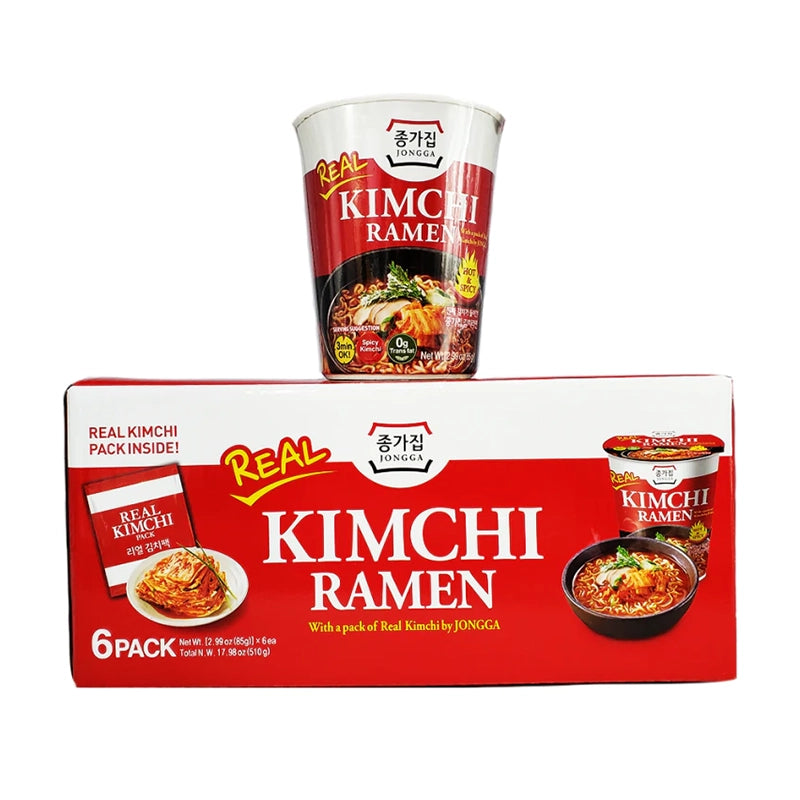 JONGGA-Kimchi-Ramen-Hot-&-Spicy---85g-x-6-Cups-1