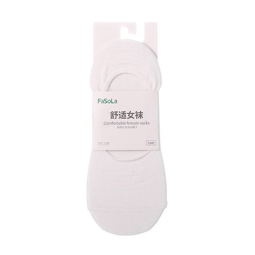 FaSoLa-Women's-Cotton-Invisible-Socks---White,-1-Pair-1