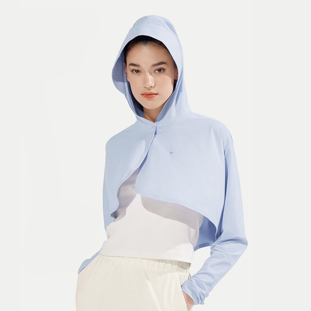 Ubras-Hooded-Sun-Protection-Cape---Powder-Blue,-Size-M-1