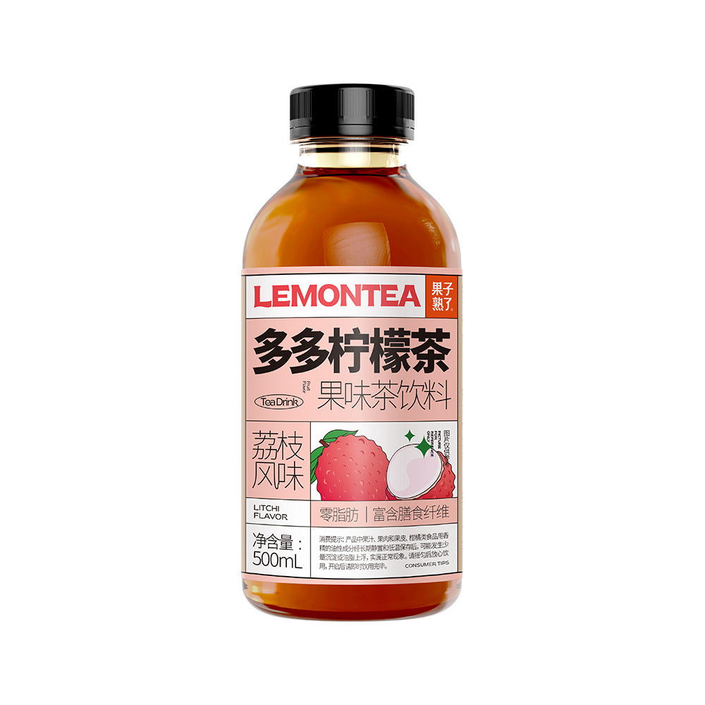 Guozi-Shule-Duo-Duo-Lemon-Tea-Lychee-Flavor---500ml-1