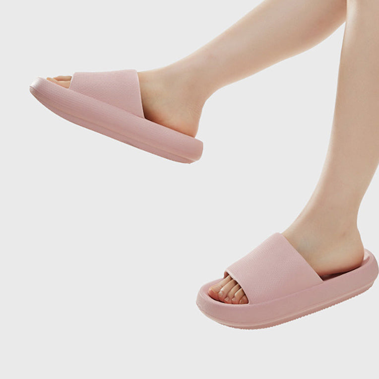 Youdiao Ultra-Soft Thick-Soled EVA Slippers - Pink, Size 37-38