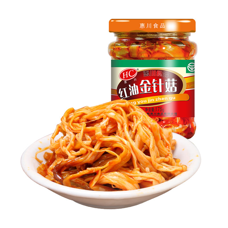 Huichuan-Spicy-Enoki-Mushrooms-in-Chili-Oil---145g-1