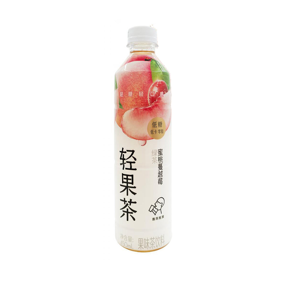 Heytea-Light-Fruit-Tea---Peach-&-Cranberry-Green-Tea-Flavor---450ml-1