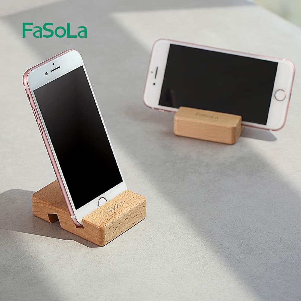 FaSoLa-Dual-Slot-Beech-Wood-Phone-Stand---Natural-Wood-Color,-8*6*2cm-1