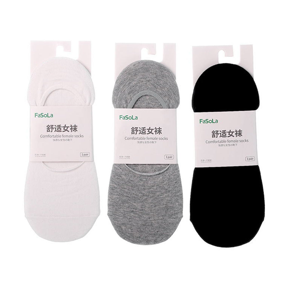 FaSoLa-Women's-Cotton-Invisible-Socks---White,-1-Pair-1